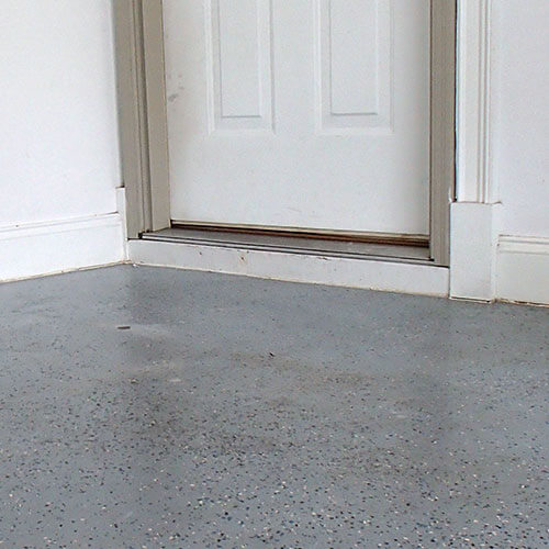 Level garage floor Garage floor after leveling