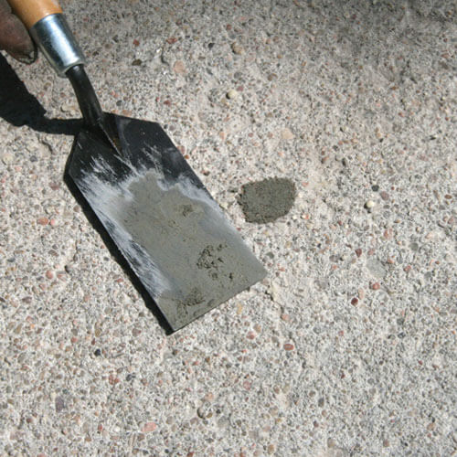Sealing holes and control joints PolyLevel step 4: sealing holes and control joints