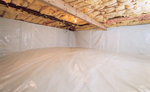Crawl Space Moisture Barrier After in Long Beach