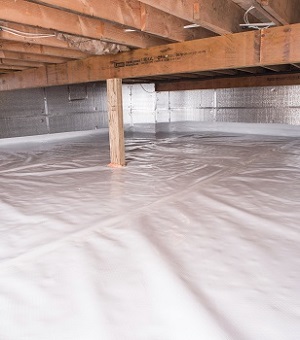 Installed crawl space insulation in Oceanside