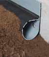 drain installed instead of PVC piping or a drainage swale
