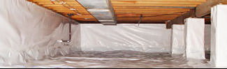 an encapsulated crawl space system in Glendale
